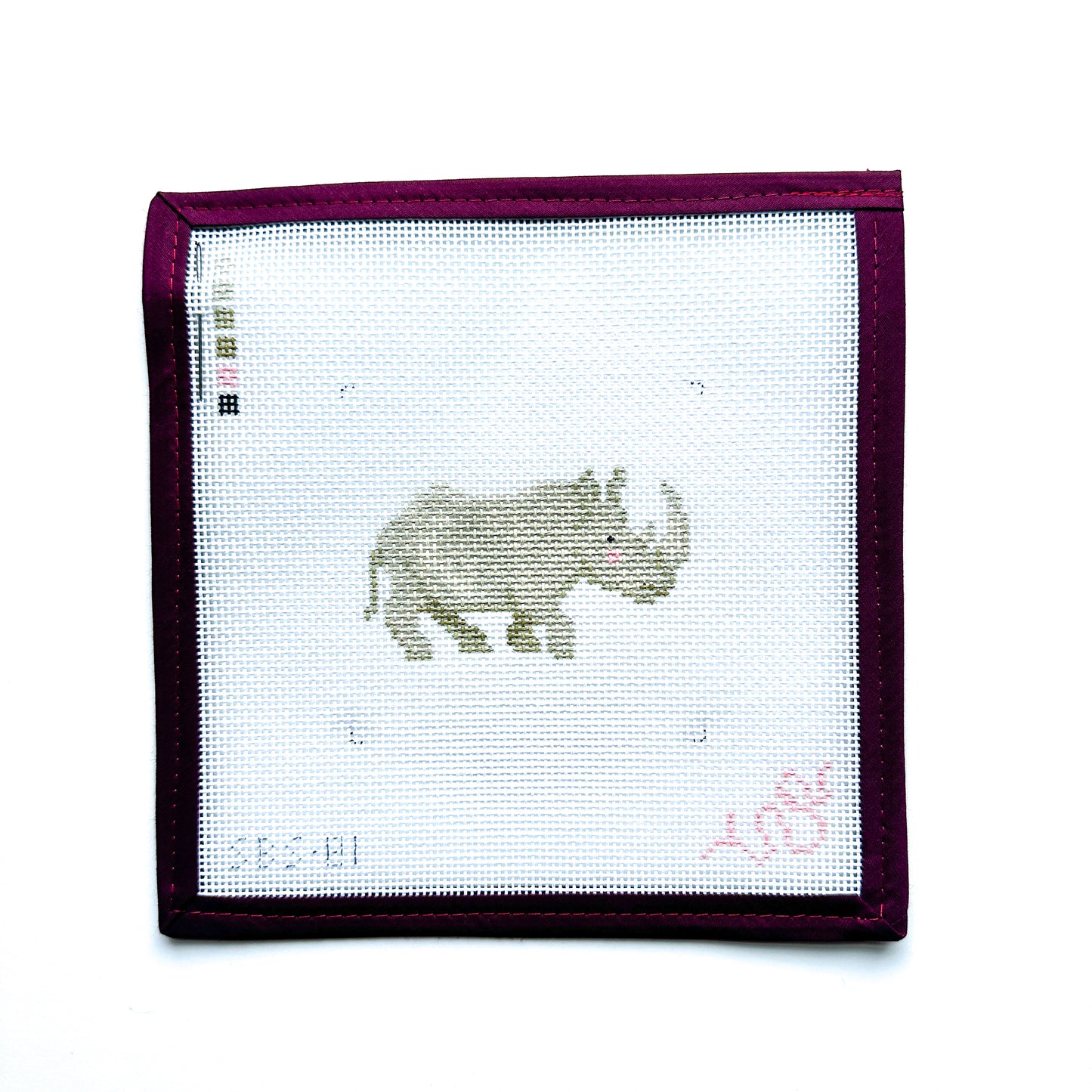 Baby Rhino Needlepoint Canvas