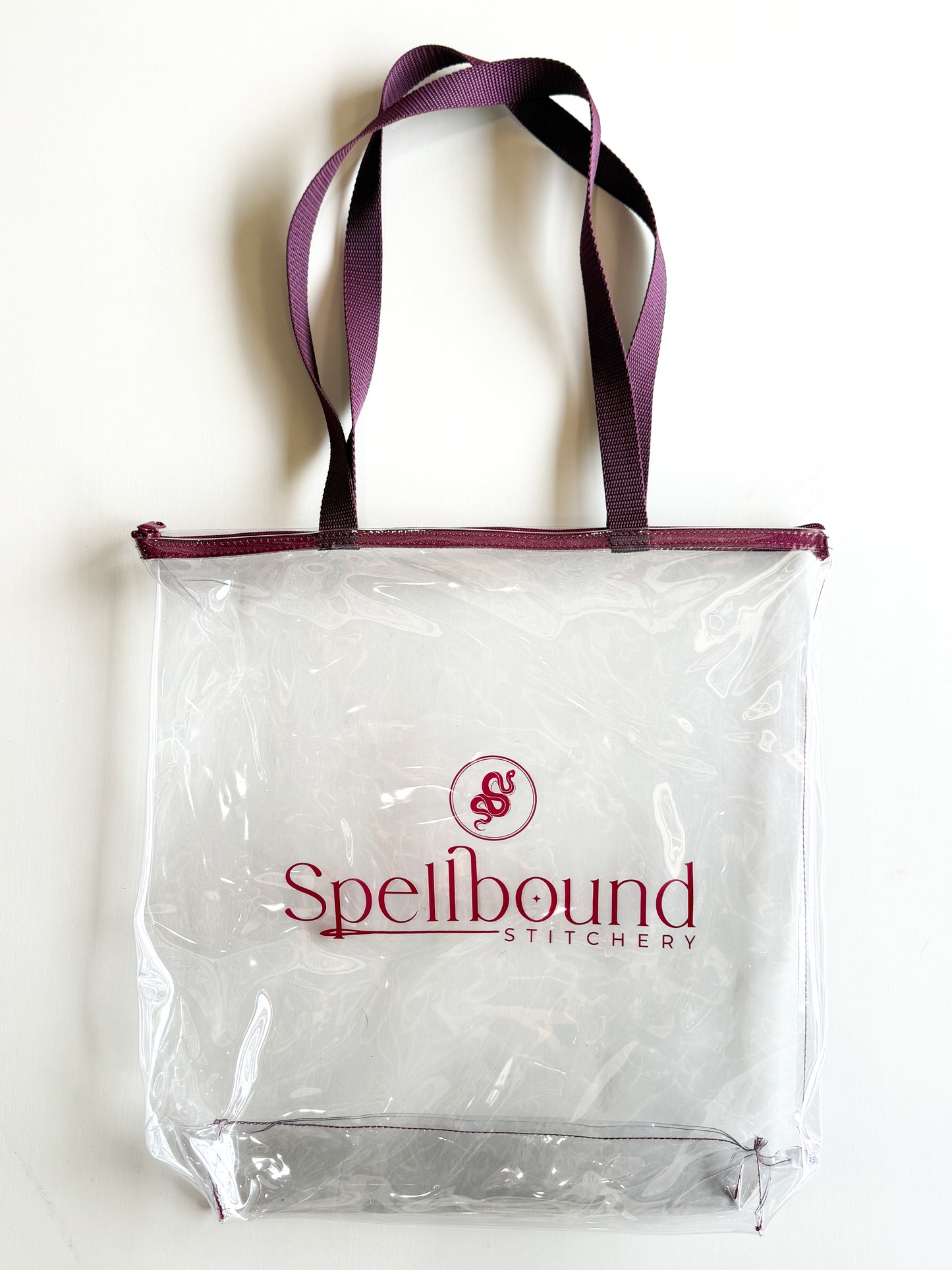 Large Vinyl Tote Bag 17x17"