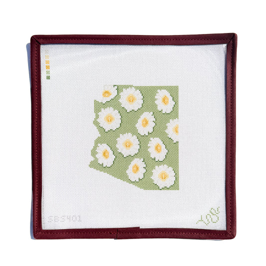 Arizona State Flower Needlepoint Canvas