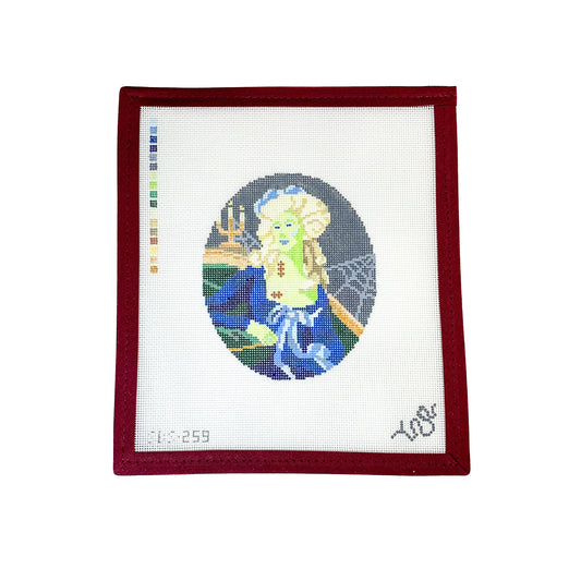 "Bride of Frankenstein the XIV" Needlepoint Canvas