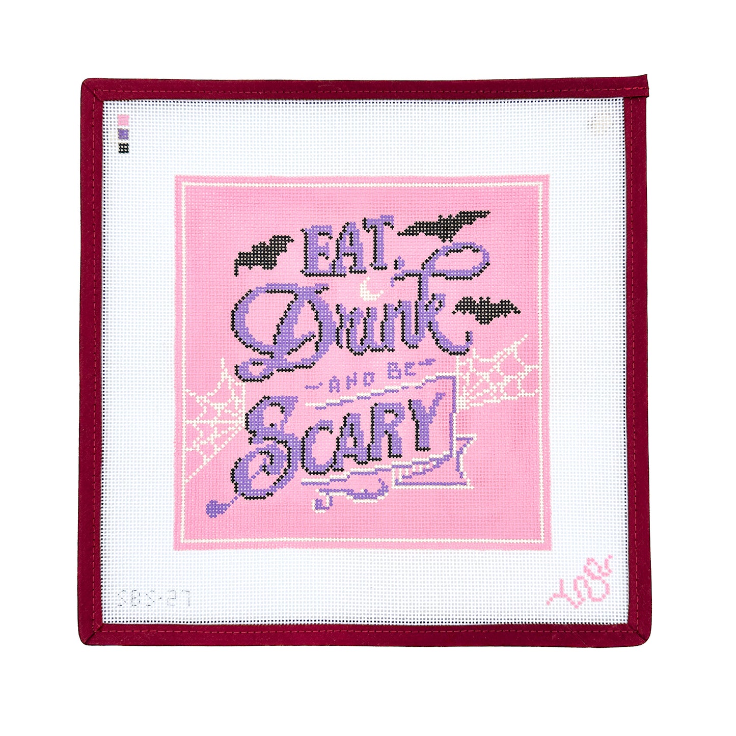 "Eat Drink and Be Scary" Halloween Needlepoint Canvas