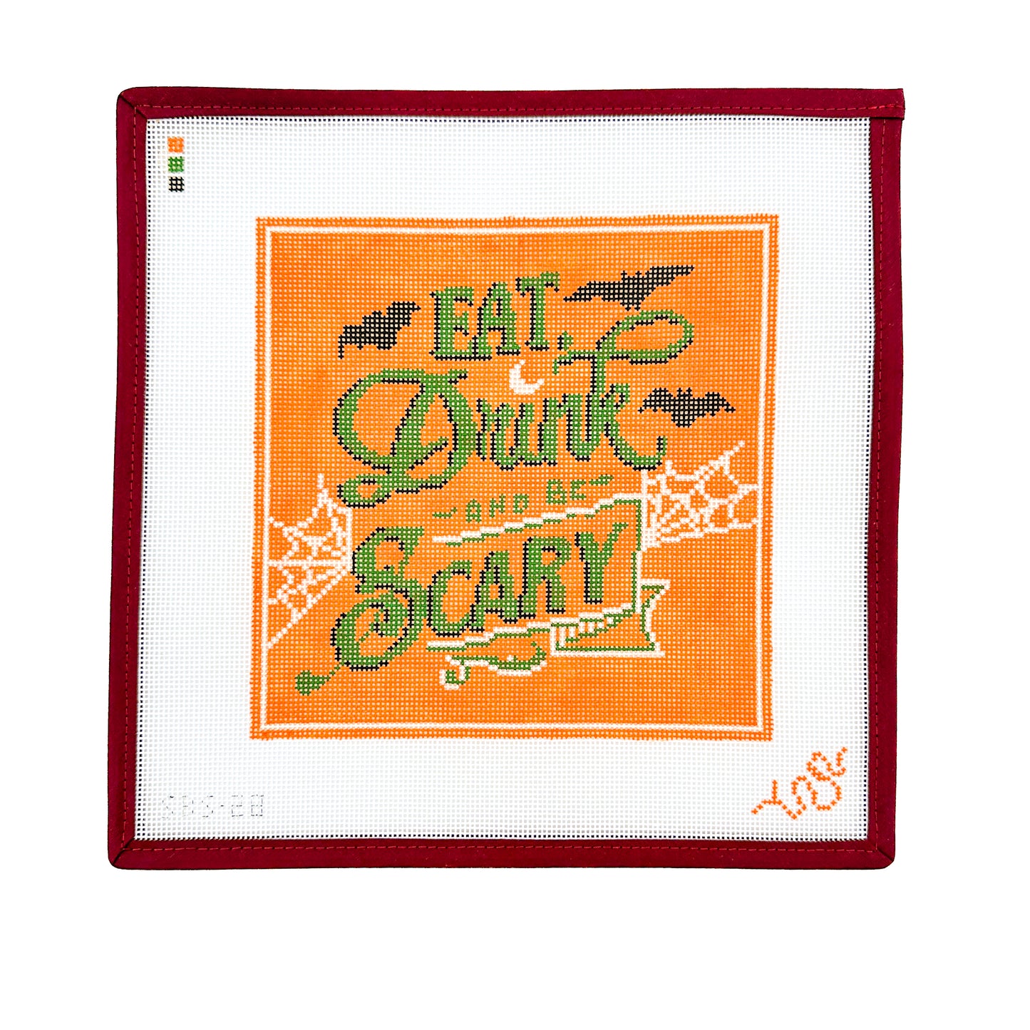 "Eat Drink and Be Scary" Halloween Needlepoint Canvas