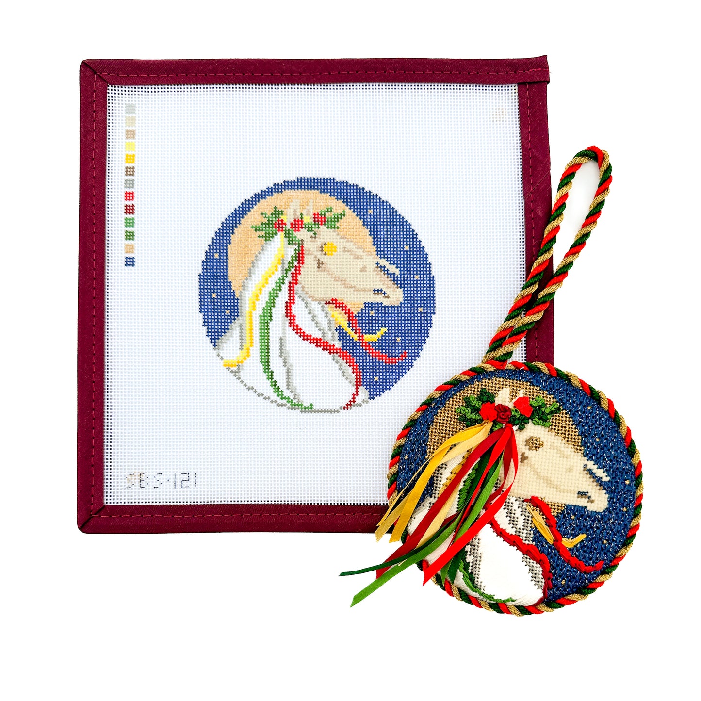 Mari Lwyd Needlepoint Canvas