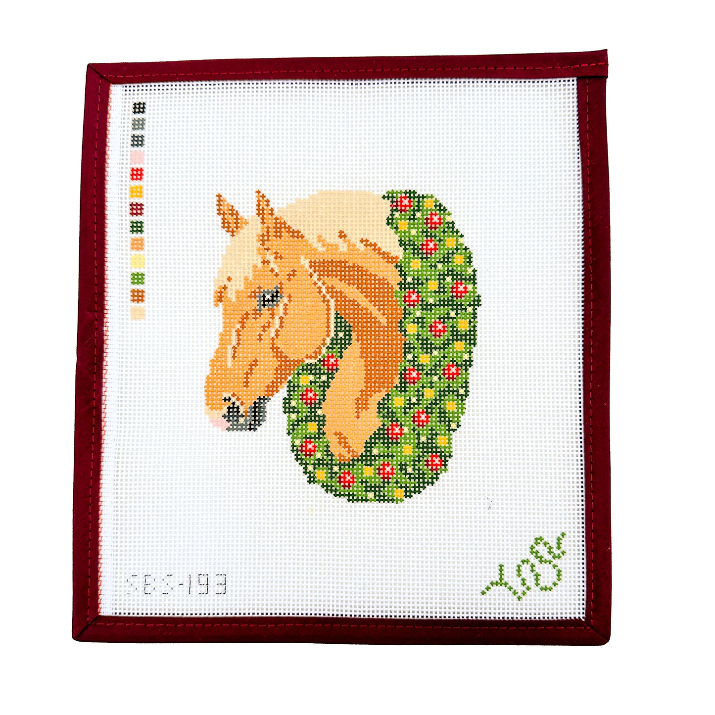 Christmas Horse Needlepoint Canvas