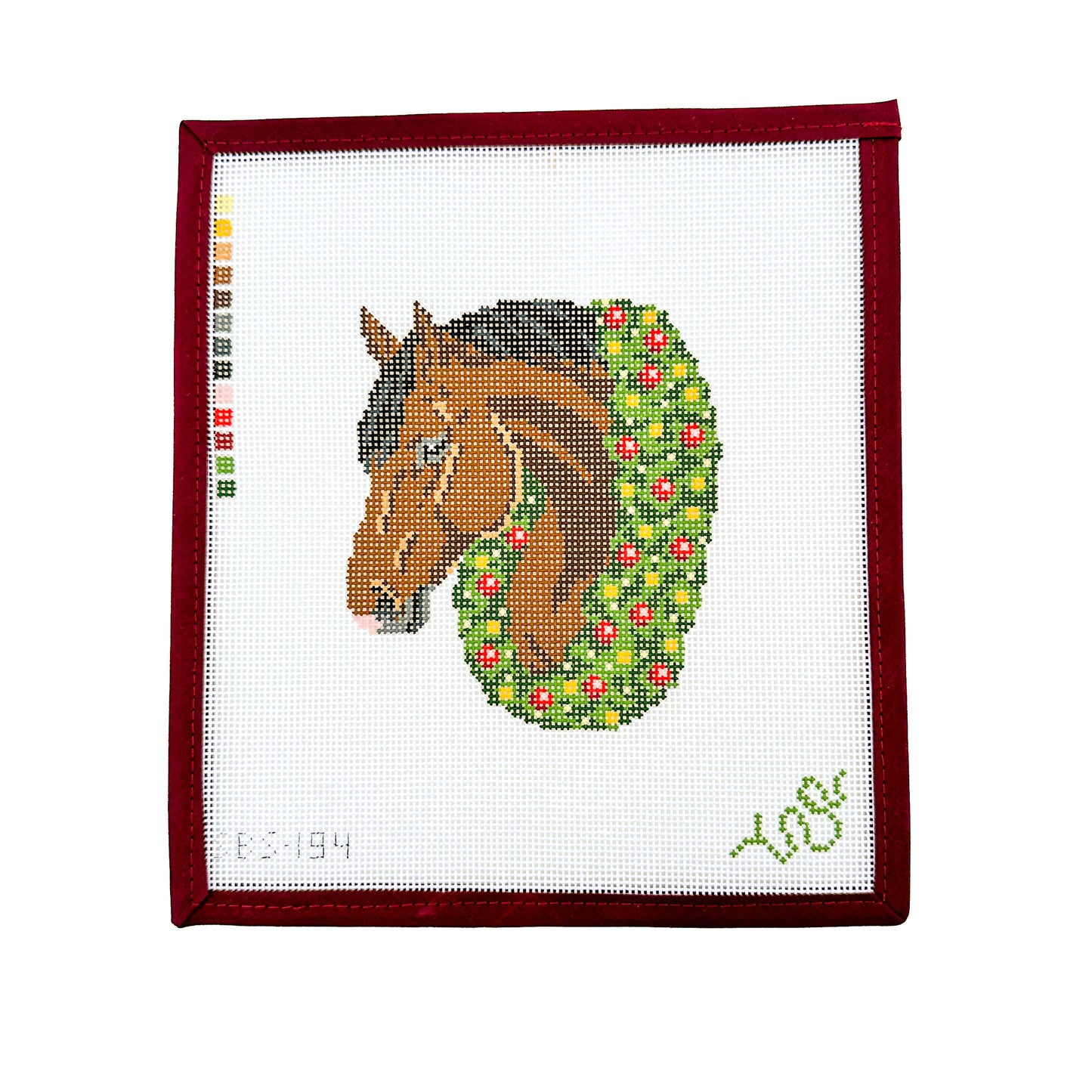 Christmas Horse Needlepoint Canvas