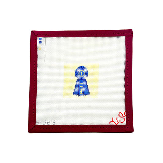 Blue Ribbon Mini Needlepoint Canvas