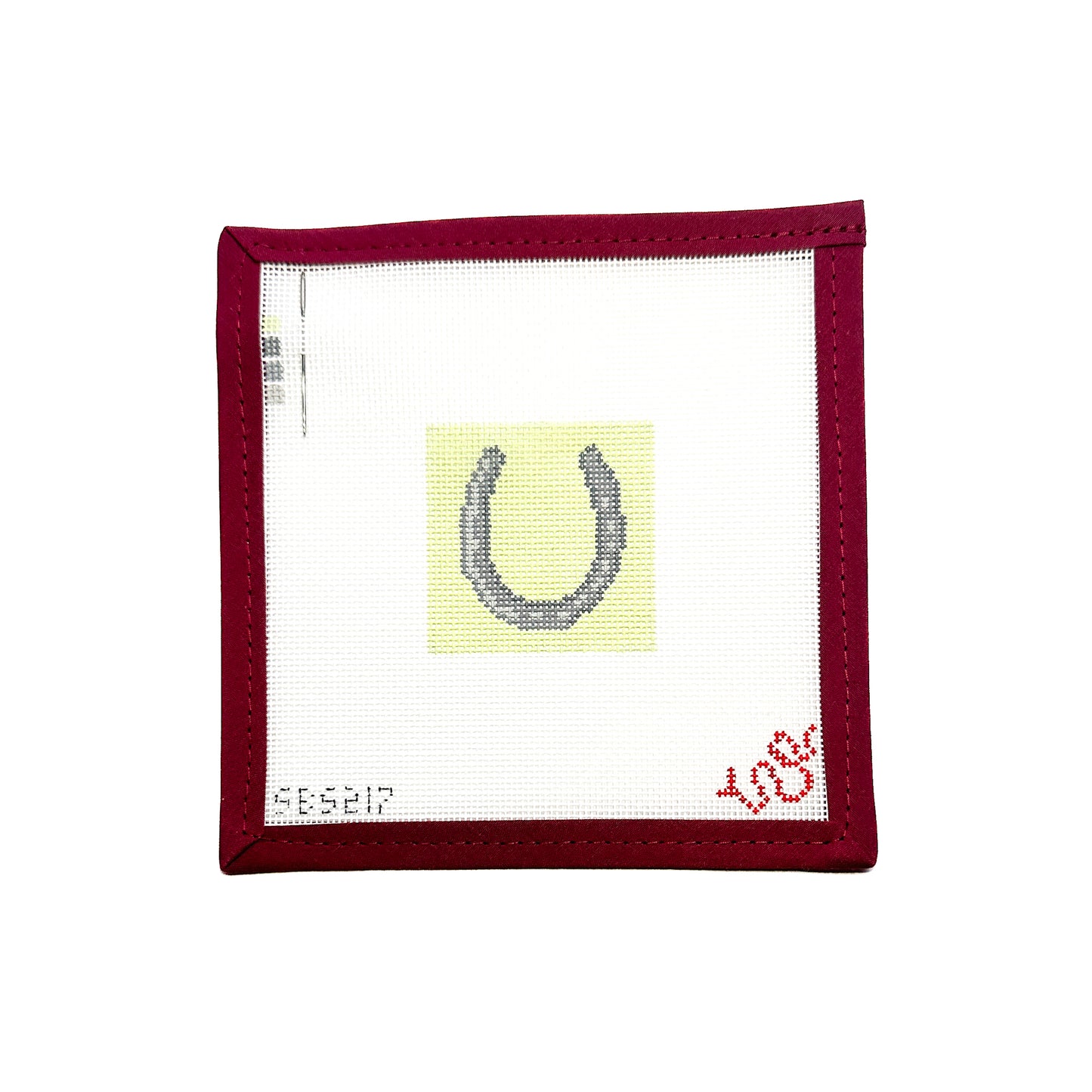 Horse Shoe Mini Needlepoint Canvas