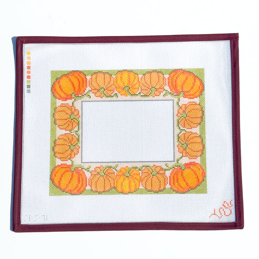 Pumpkin Frame Needlepoint Canvas