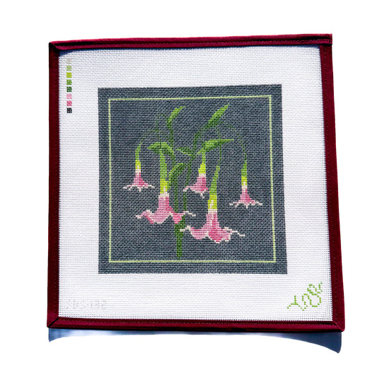 Angel's Trumpet Hand Painted Needlepoint Canvas