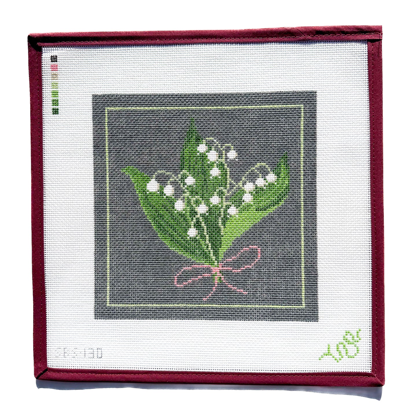 Lily of the Valley Hand Painted Needlepoint Canvas