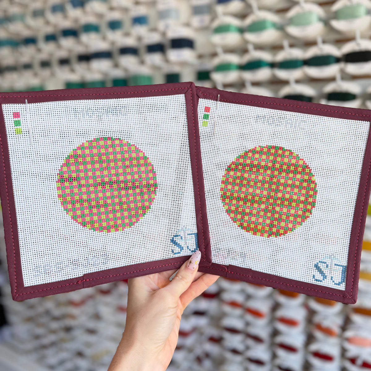 Mosaic Stitch Needlepoint Canvas