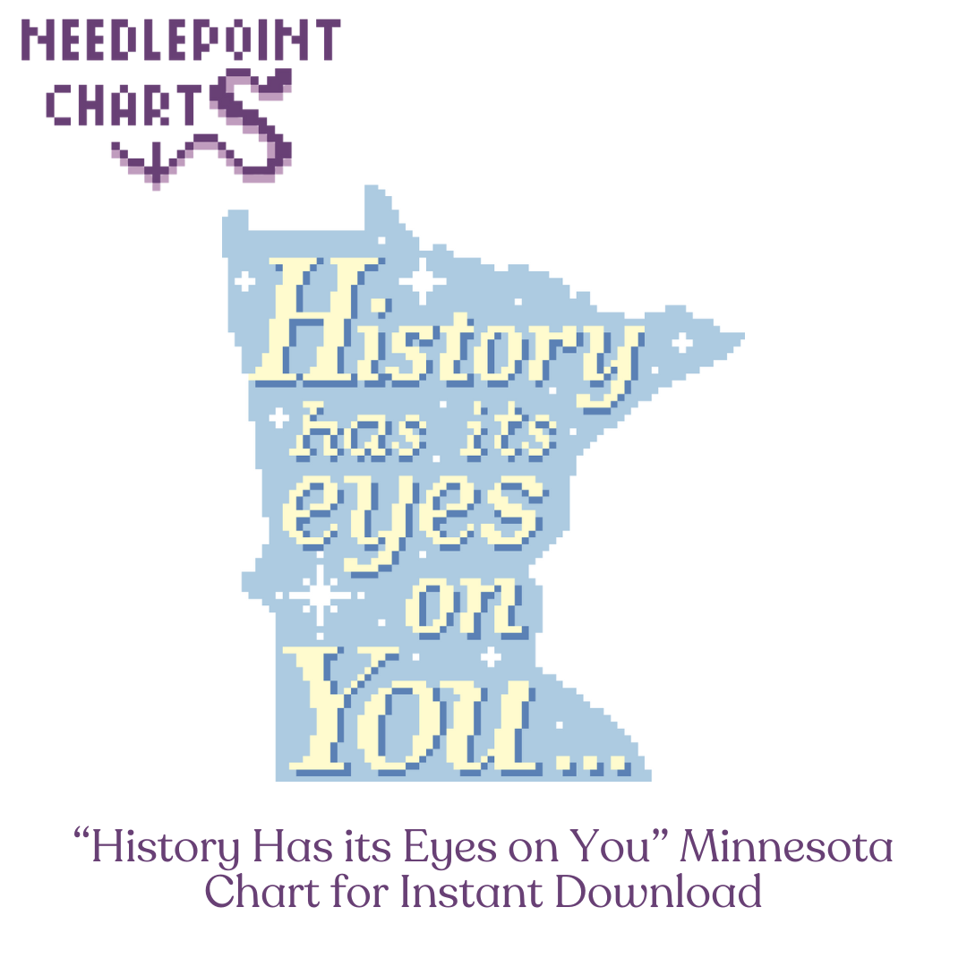 "History Has its Eyes on You" Minnesota Chart for Instant Download
