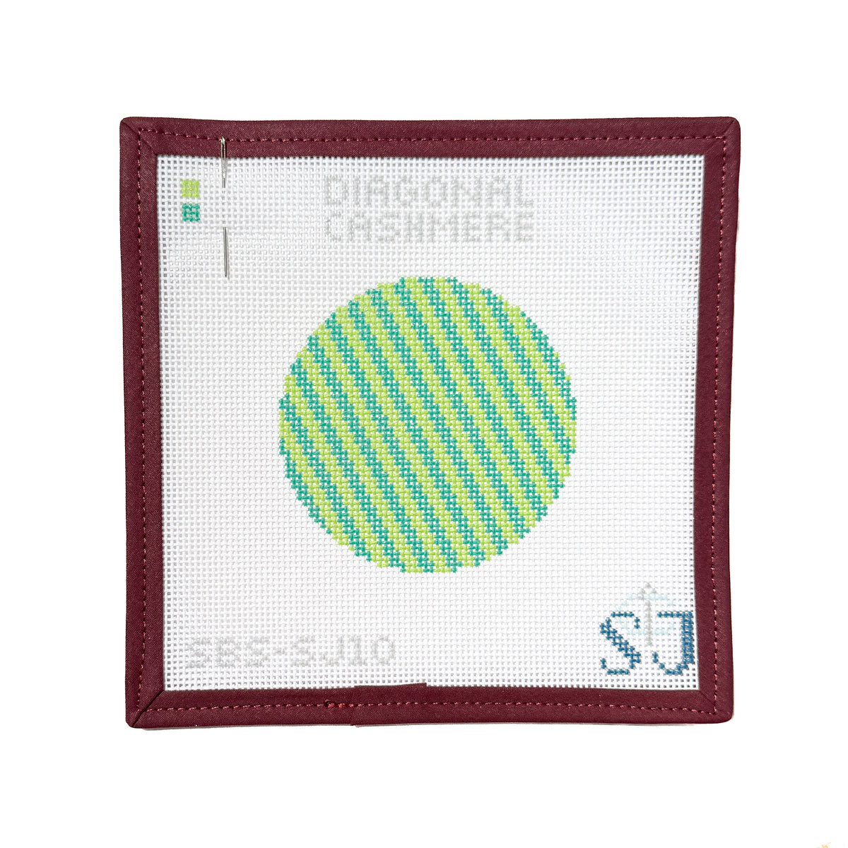 Diagonal Cashmere Stitch Needlepoint Canvas