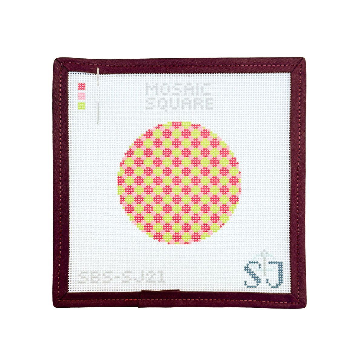 Mosaic Square Stitch Needlepoint Canvas