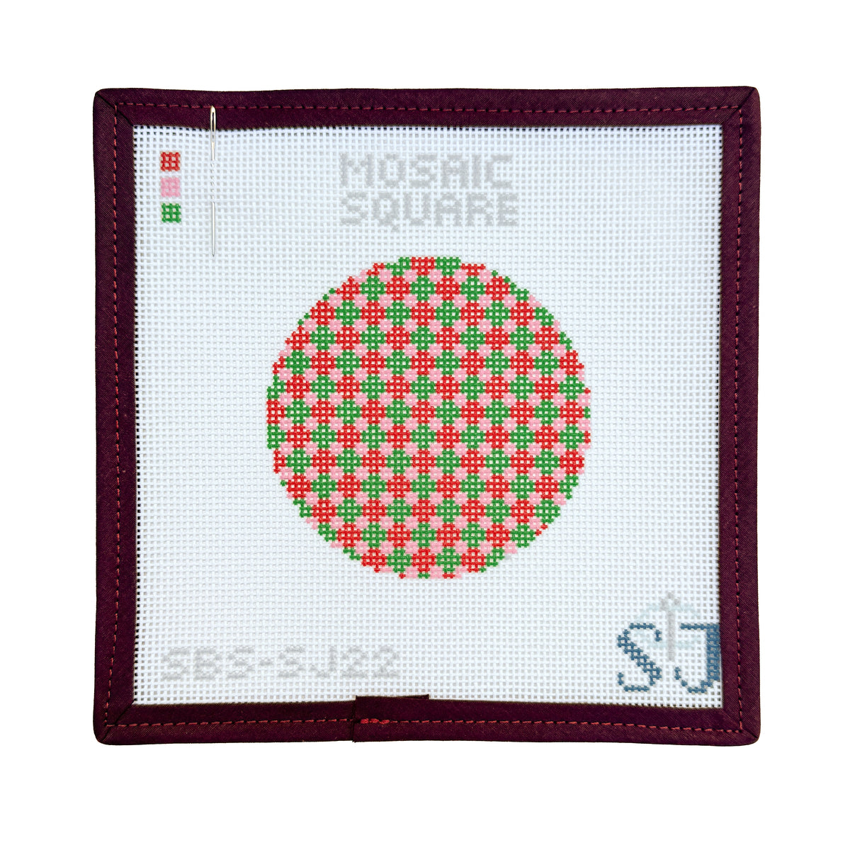 Mosaic Square Stitch Needlepoint Canvas