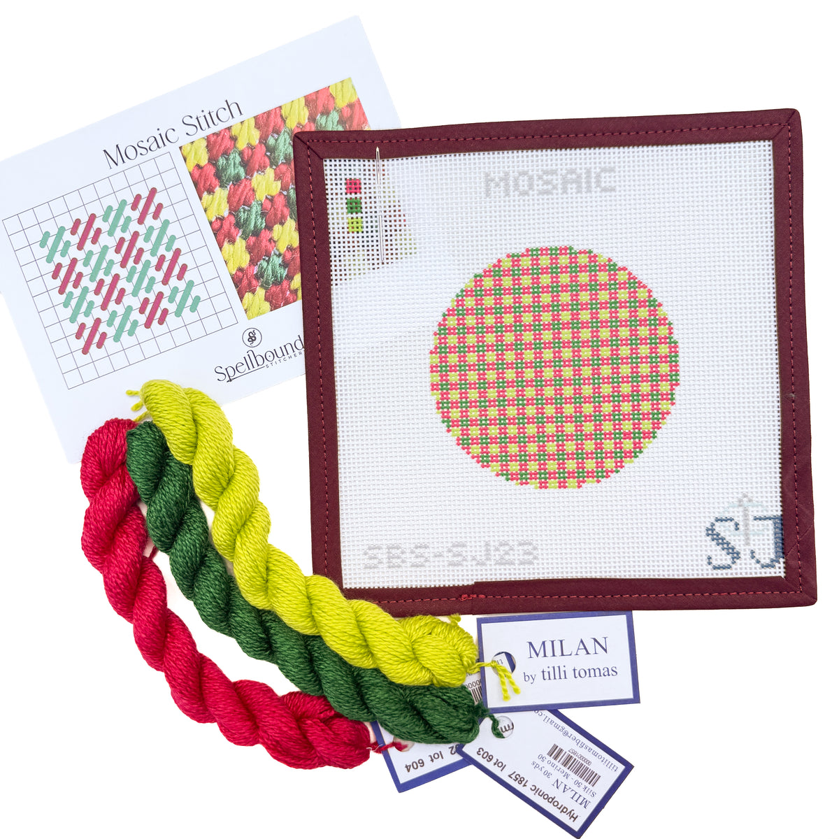 Mosaic Stitch Needlepoint Canvas