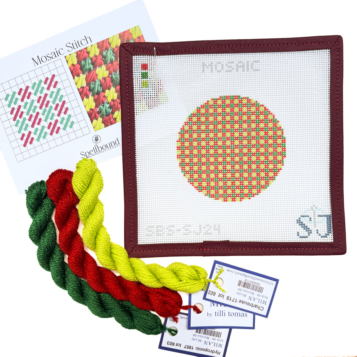 Mosaic Stitch Needlepoint Canvas
