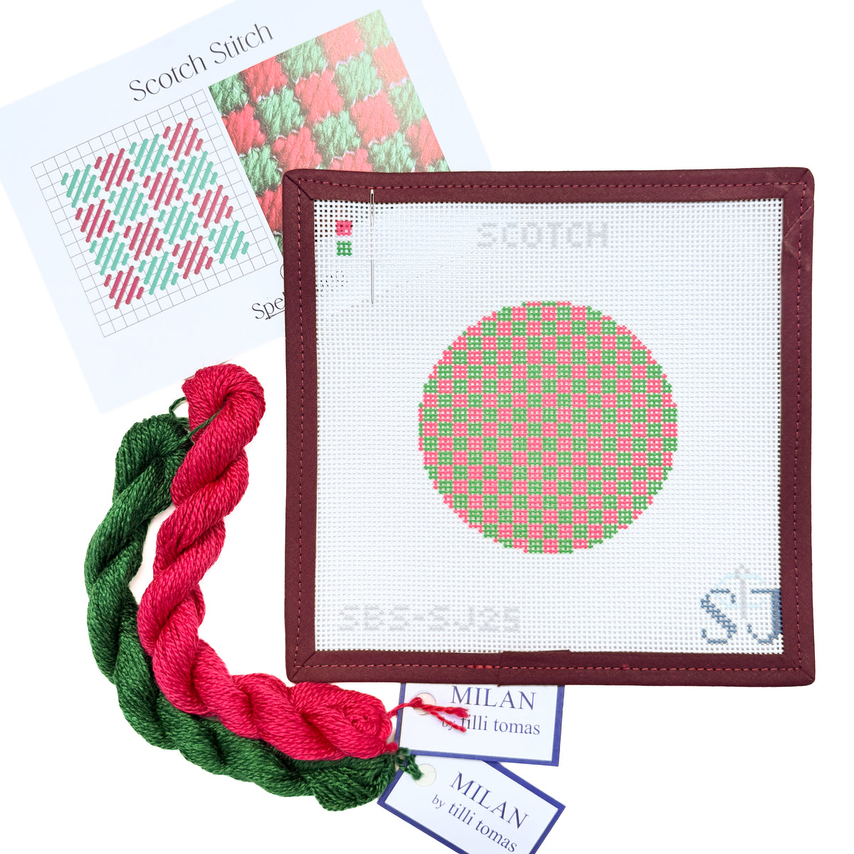 Scotch Stitch Needlepoint Canvas
