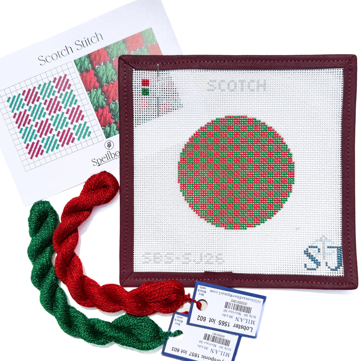 Scotch Stitch Needlepoint Canvas