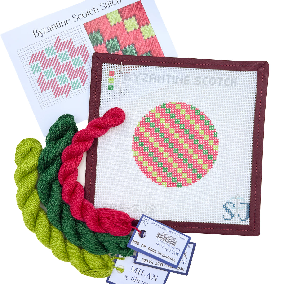 Byzantine Scotch Stitch Needlepoint Canvas