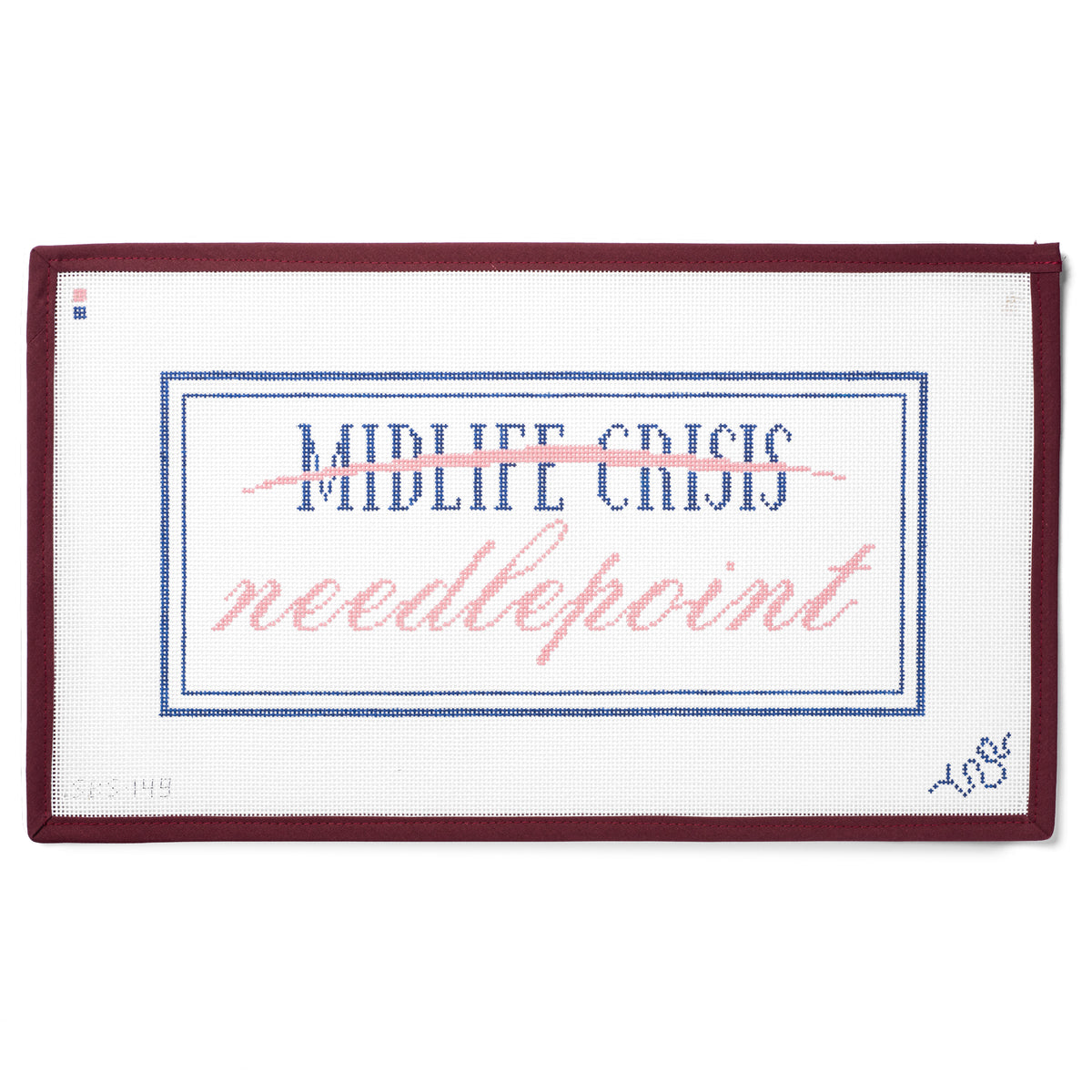 Midlife Crisis Prevention Hand Painted Needlepoint Canvas