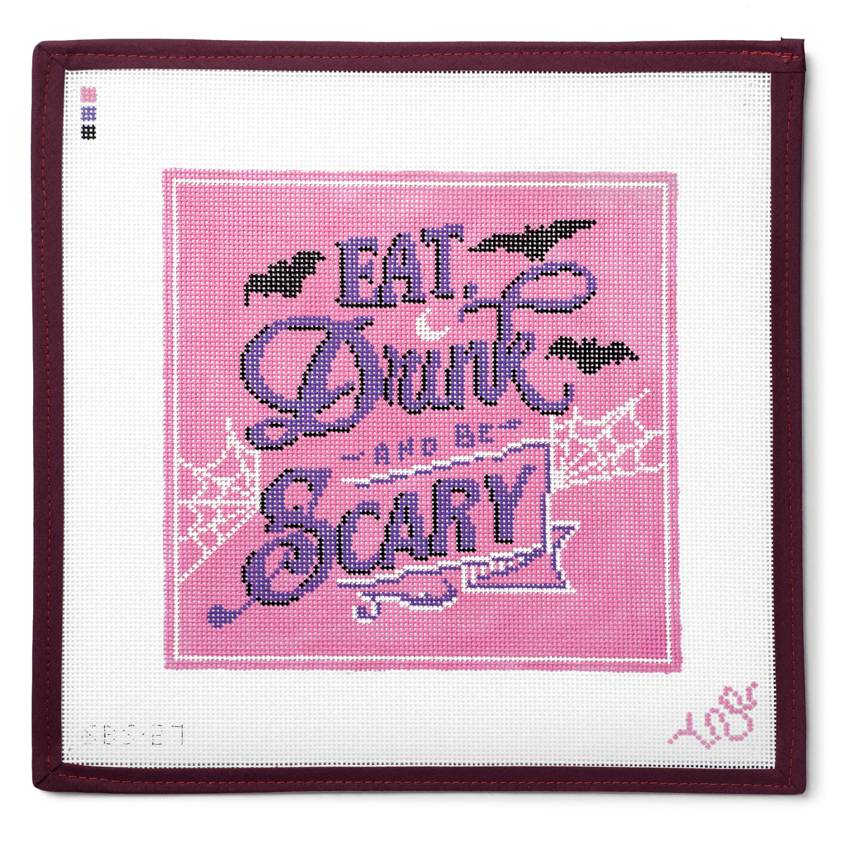 "Eat Drink and Be Scary" Halloween Needlepoint Canvas