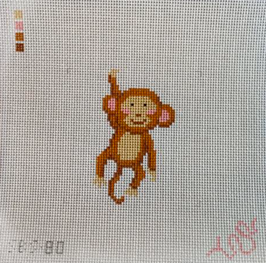Baby Monkey Needlepoint Canvas