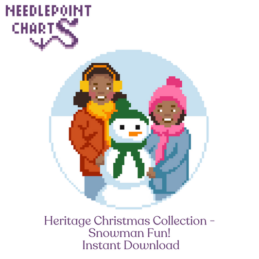 Heritage Christmas Collection - "Snowman Fun!" FREE Digital Chart for Instant Download