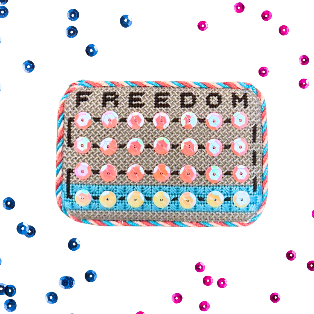 "Freedom" Hand Painted Needlepoint Canvas